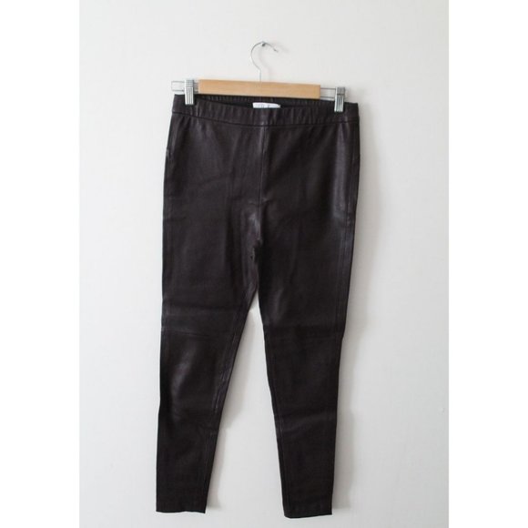 Parker Becker Genuine Leather Pant Oxford Blood Size XS P6I3211LEA BNWOT - Picture 4 of 7